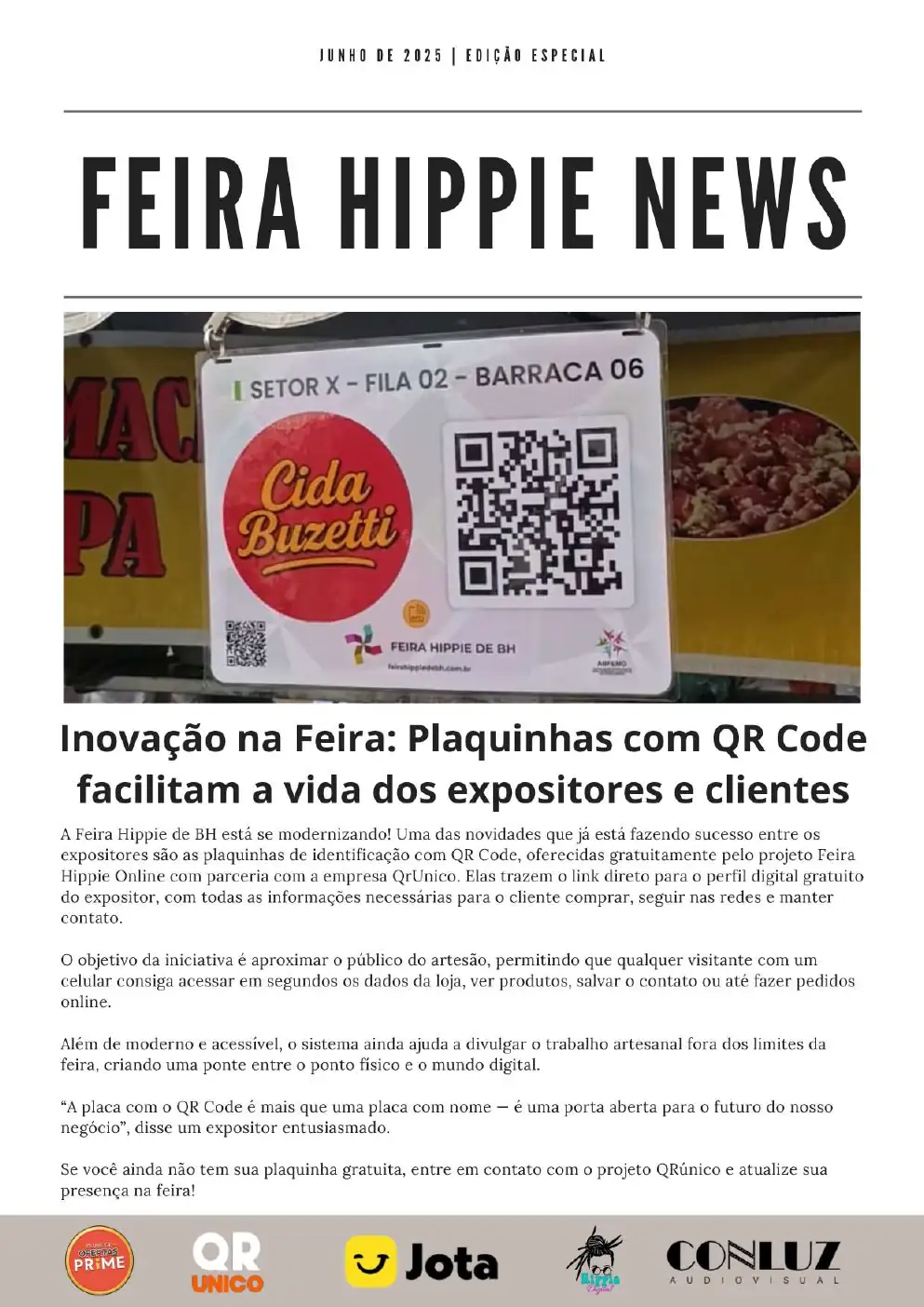 Cover of the June 2025 Feira Hippie News